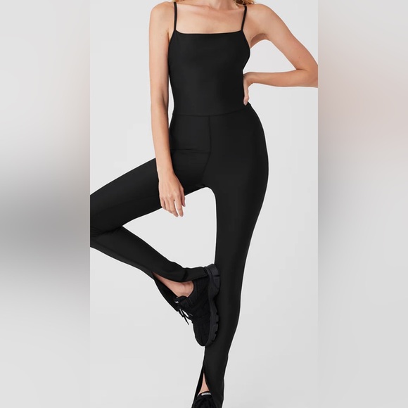 ALO Yoga Pants - Alo Yoga Airlift Disco Daze Onesie Black